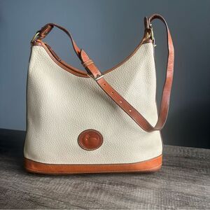 Vintage Dooney & Bourke All Weather Leather Handbag Shoulder Hobo Bag Purse
